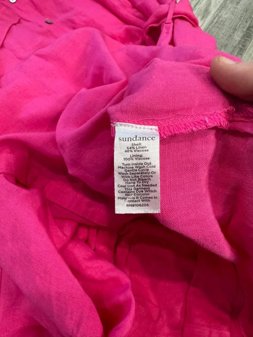 Sundance NWT Pink Button Front Sleeveless Midi/Maxi Dress Size XL Ruffle N32 - Picture 5 of 7